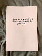 Hand Written Lyric Sheets by Desirée Dawson