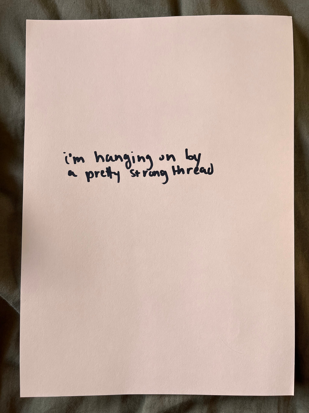 Hand Written Lyric Sheets by Desirée Dawson