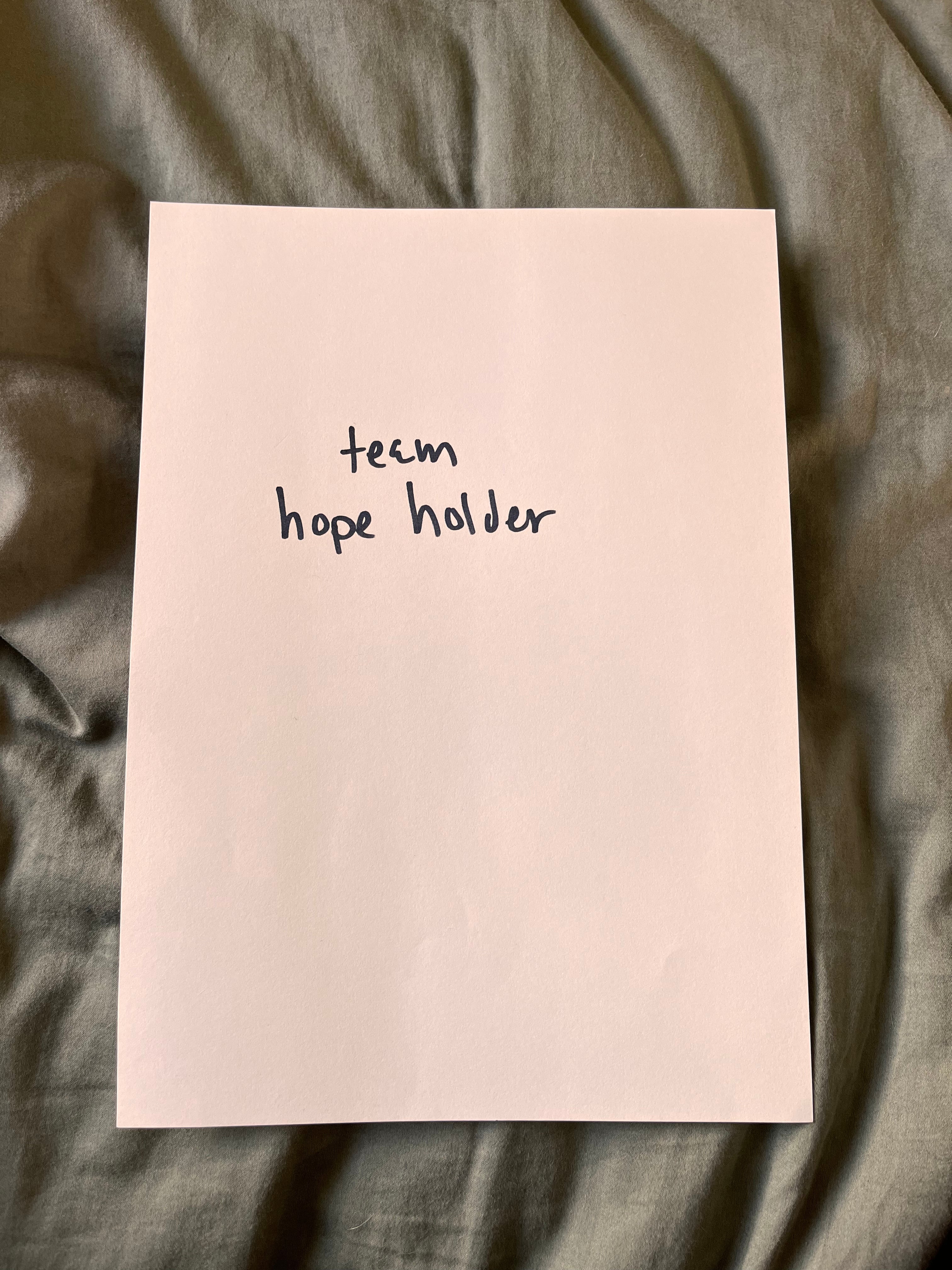 Hand Written Lyric Sheets by Desirée Dawson