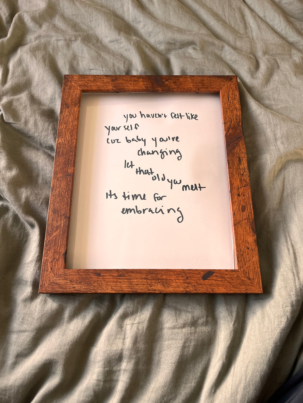 Hand Written Lyric Sheets by Desirée Dawson