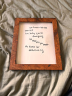 Hand Written Lyric Sheets by Desirée Dawson