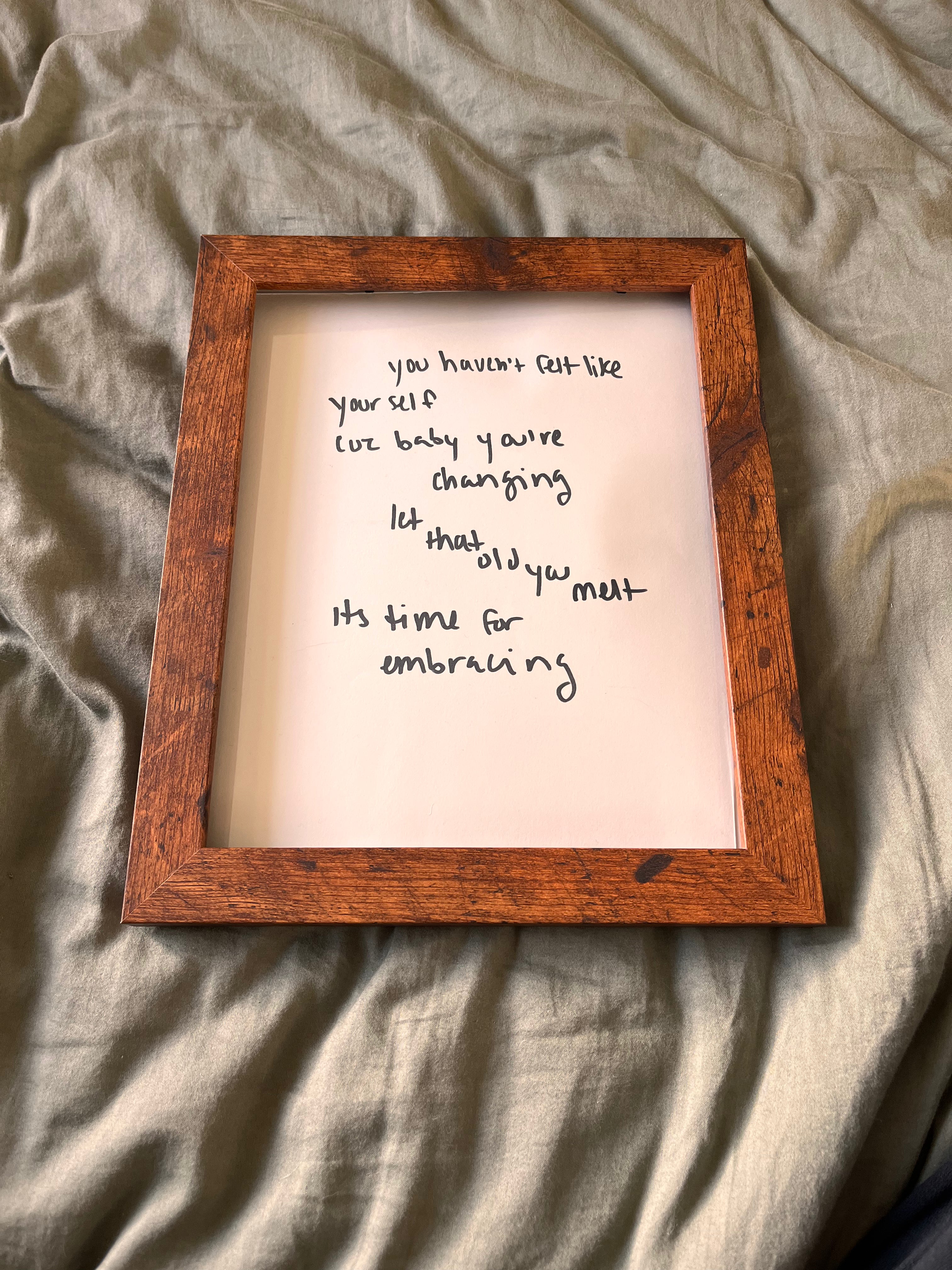 Hand Written Lyric Sheets by Desirée Dawson