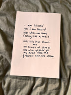 Hand Written Lyric Sheets by Desirée Dawson