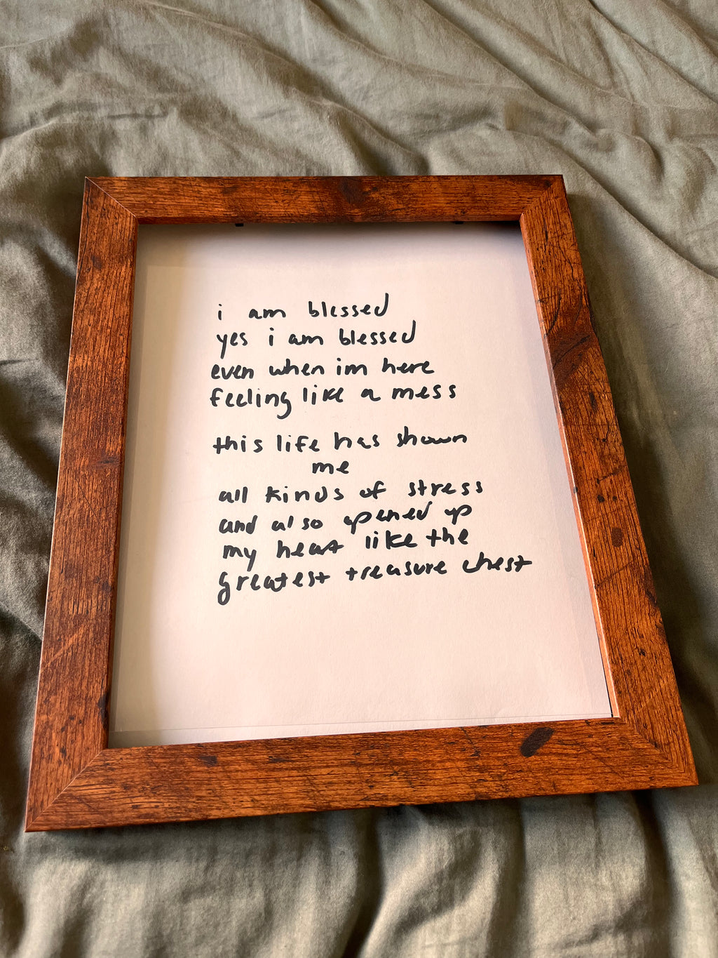 Hand Written Lyric Sheets by Desirée Dawson