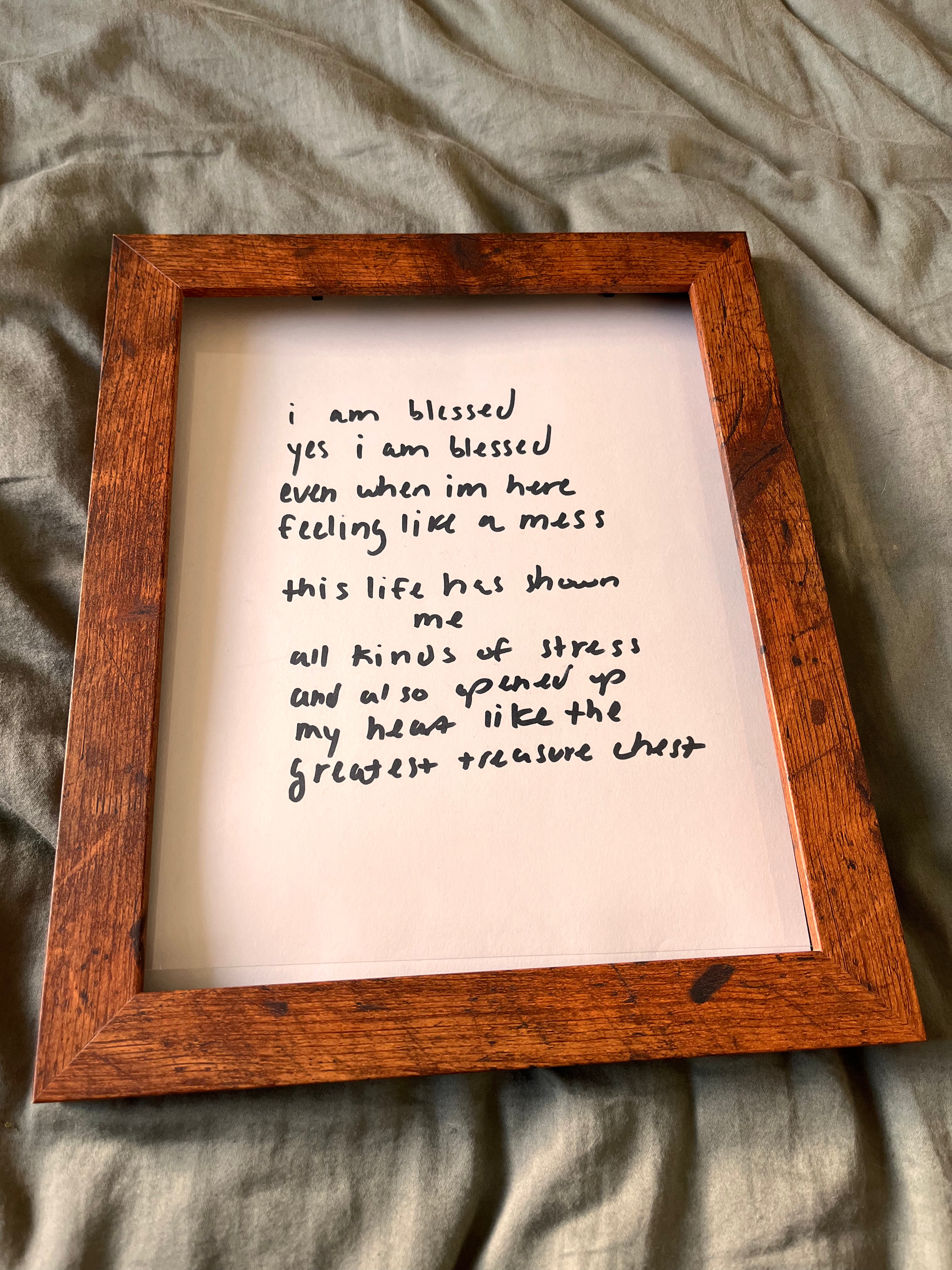 Hand Written Lyric Sheets by Desirée Dawson