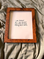 Hand Written Lyric Sheets by Desirée Dawson