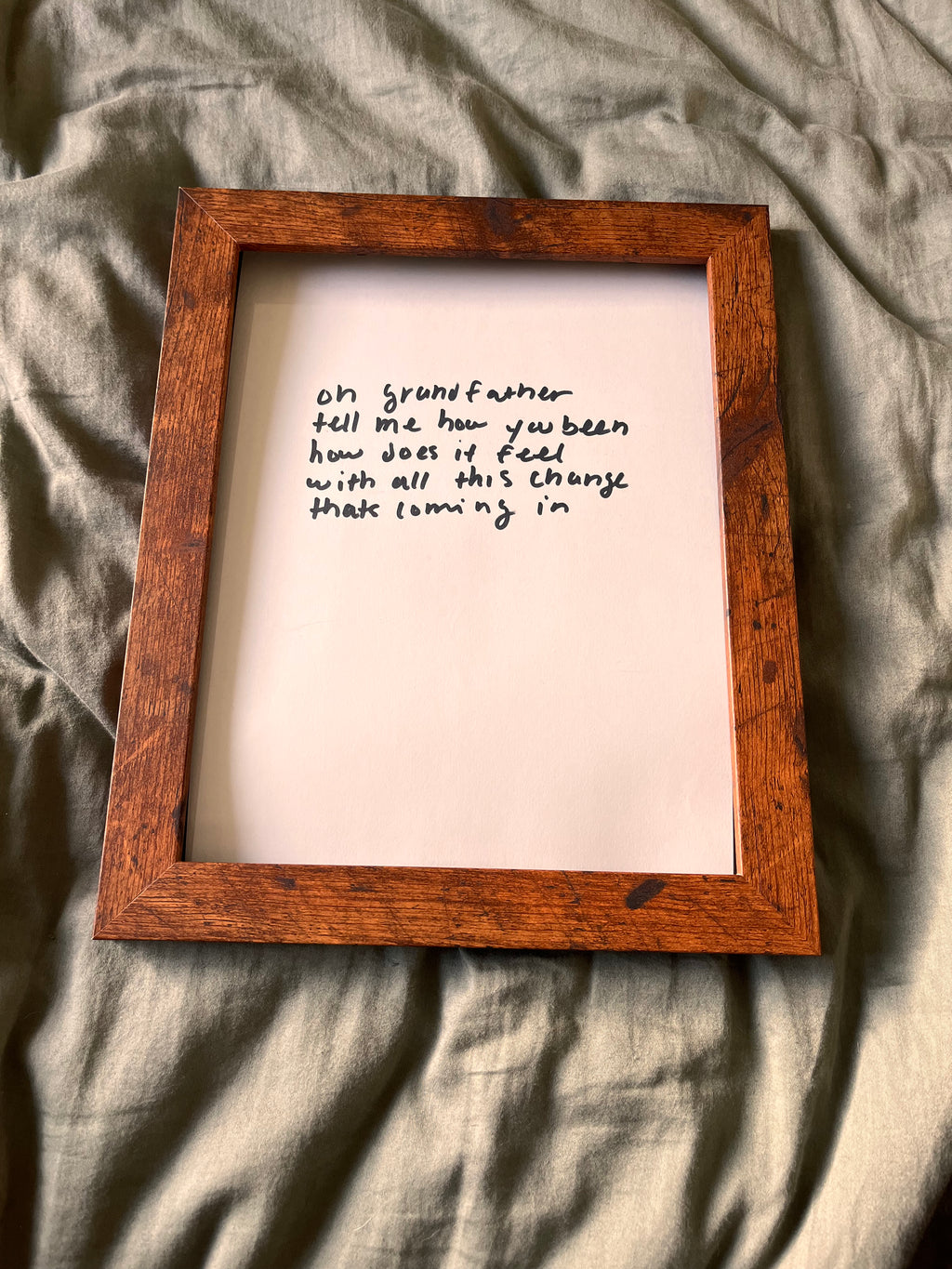 Hand Written Lyric Sheets by Desirée Dawson