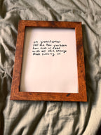 Hand Written Lyric Sheets by Desirée Dawson