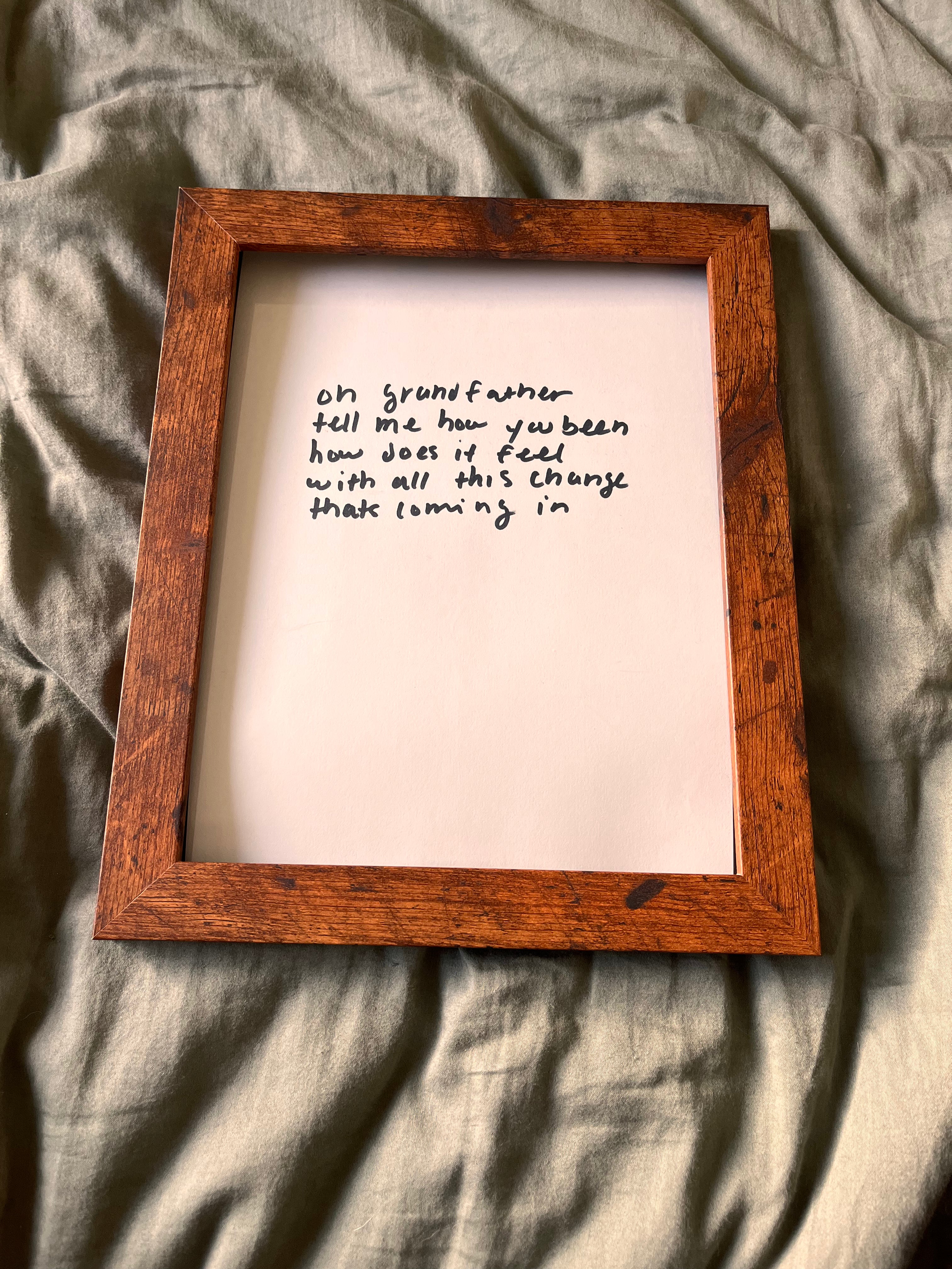 Hand Written Lyric Sheets by Desirée Dawson