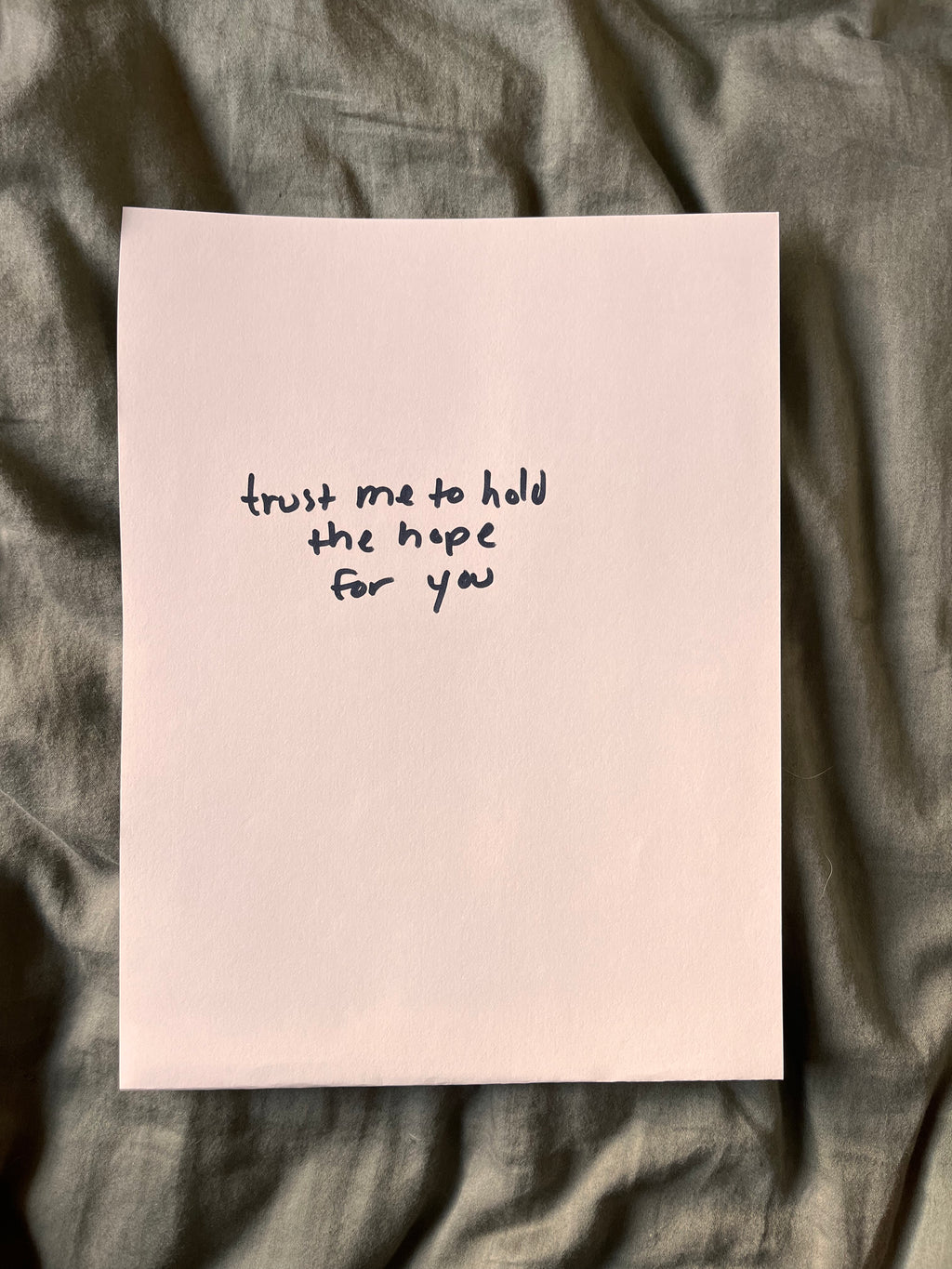 Hand Written Lyric Sheets by Desirée Dawson