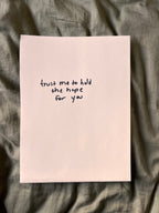 Hand Written Lyric Sheets by Desirée Dawson