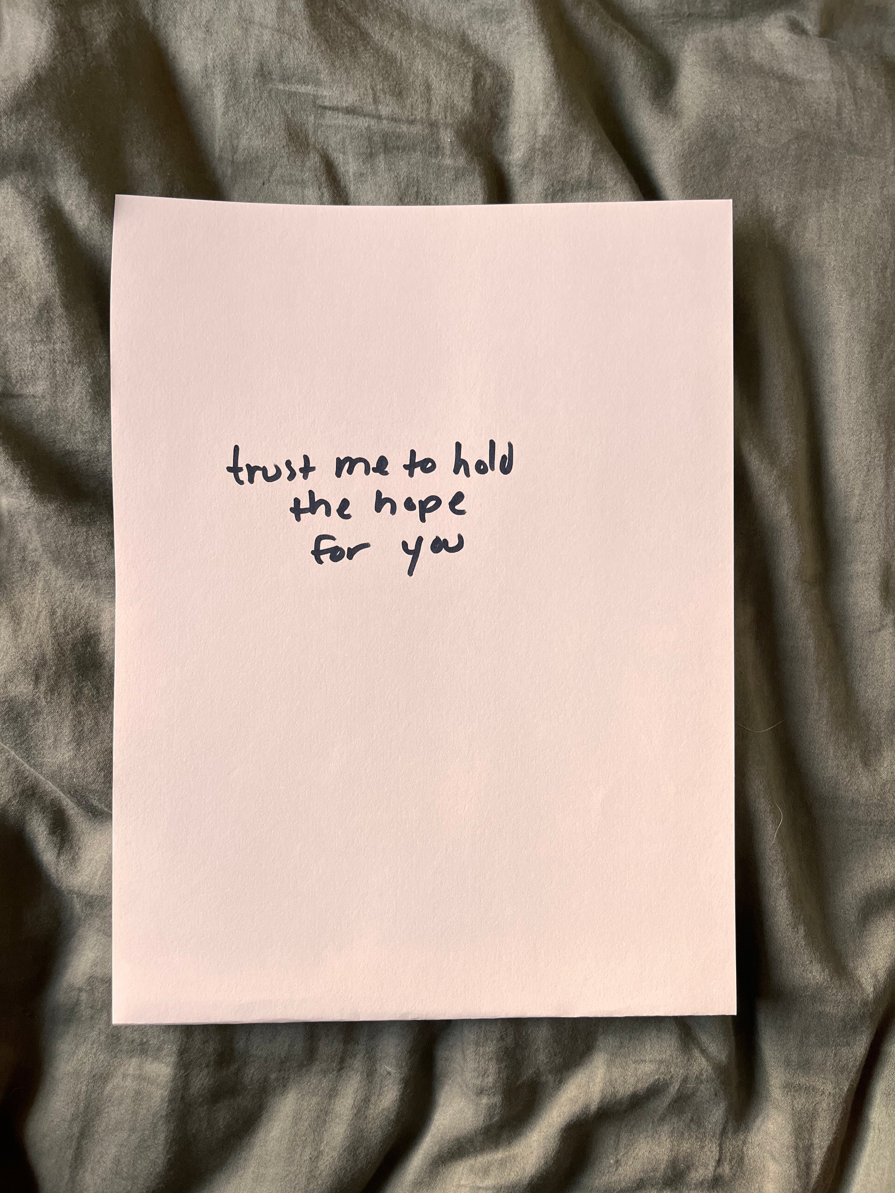 Hand Written Lyric Sheets by Desirée Dawson