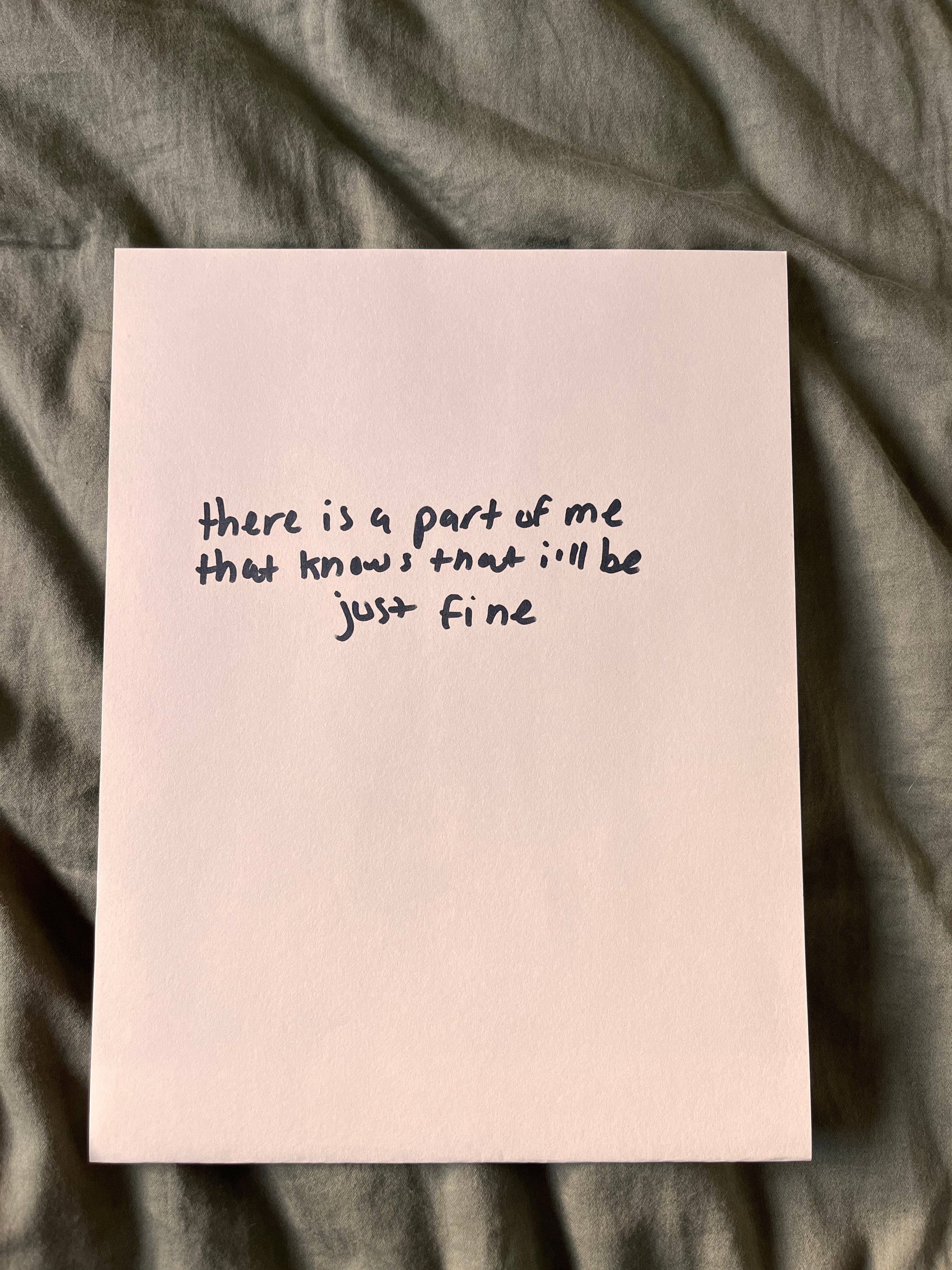 Hand Written Lyric Sheets by Desirée Dawson