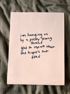 Hand Written Lyric Sheets by Desirée Dawson