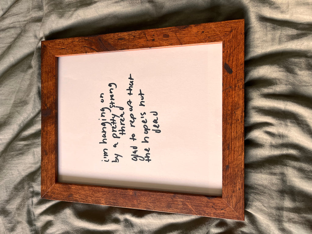 Hand Written Lyric Sheets by Desirée Dawson