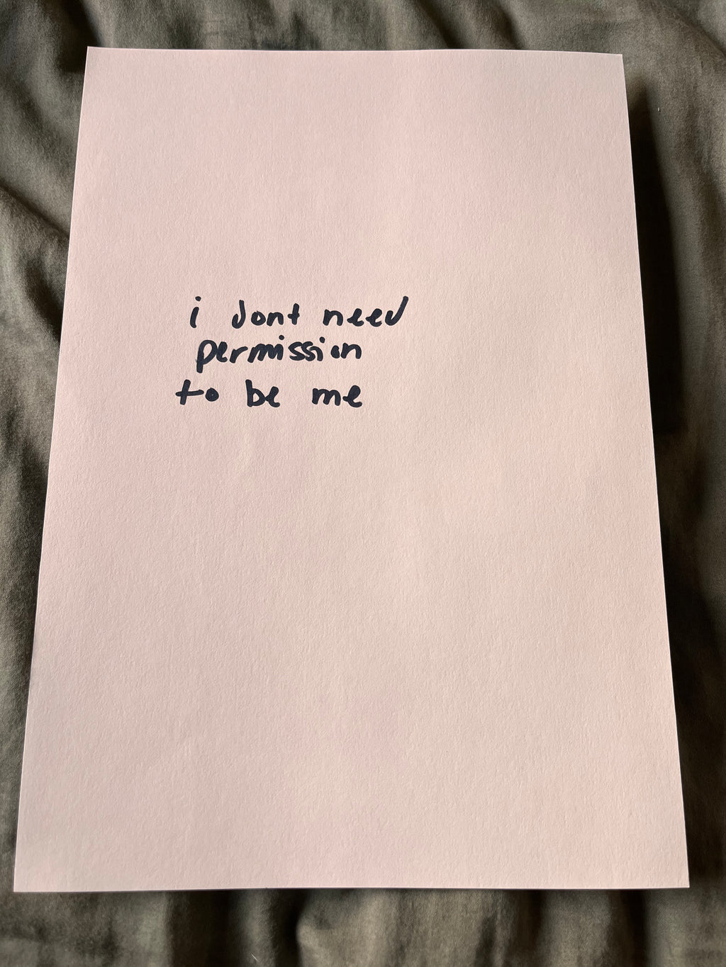 Hand Written Lyric Sheets by Desirée Dawson