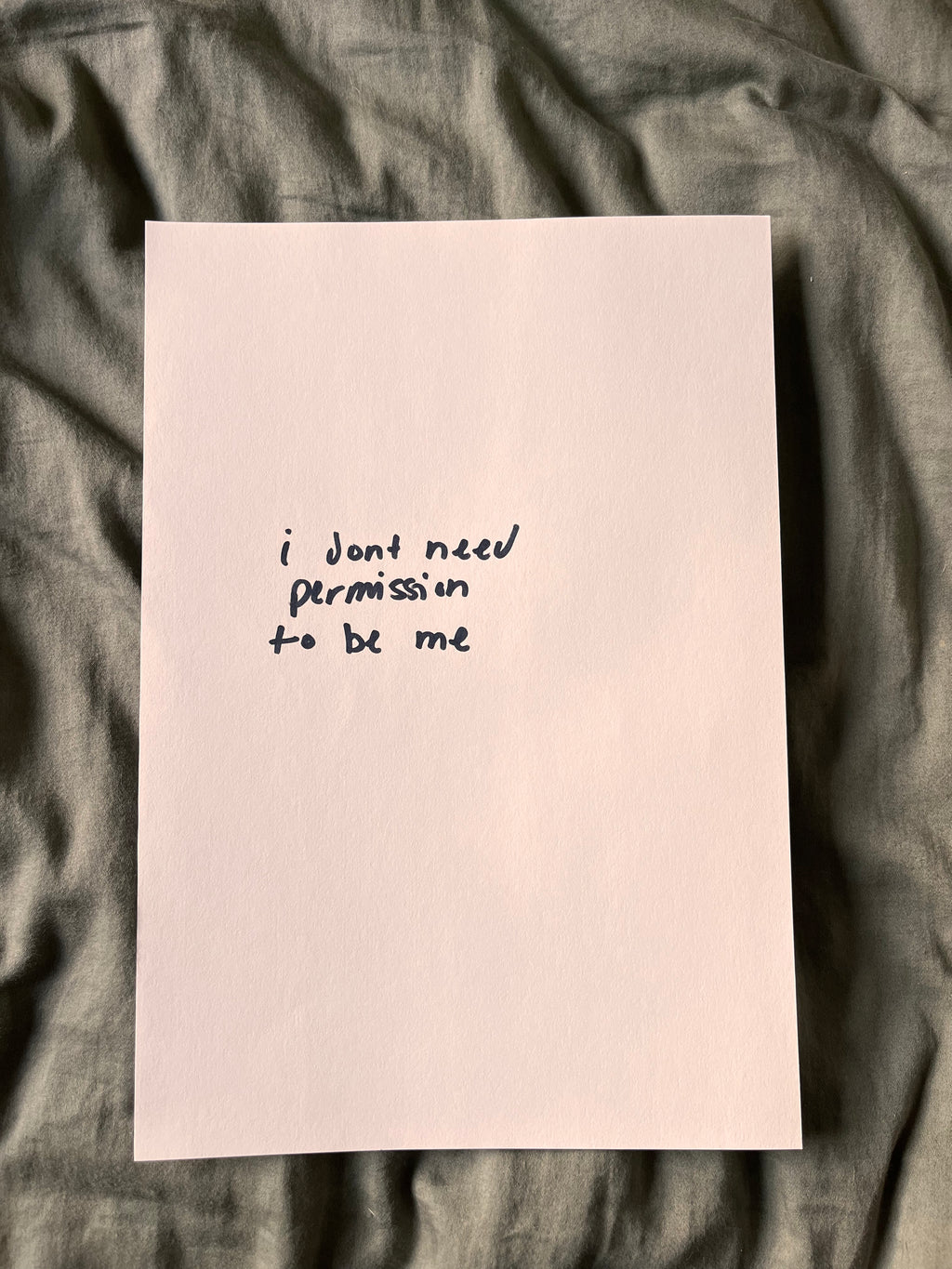 Hand Written Lyric Sheets by Desirée Dawson