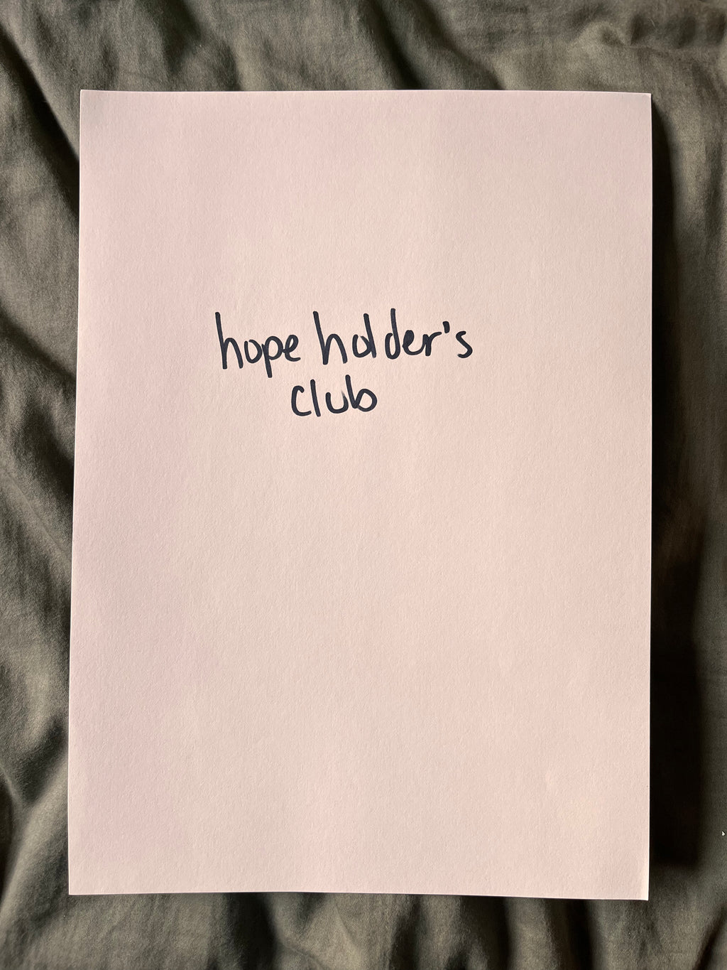 Hand Written Lyric Sheets by Desirée Dawson