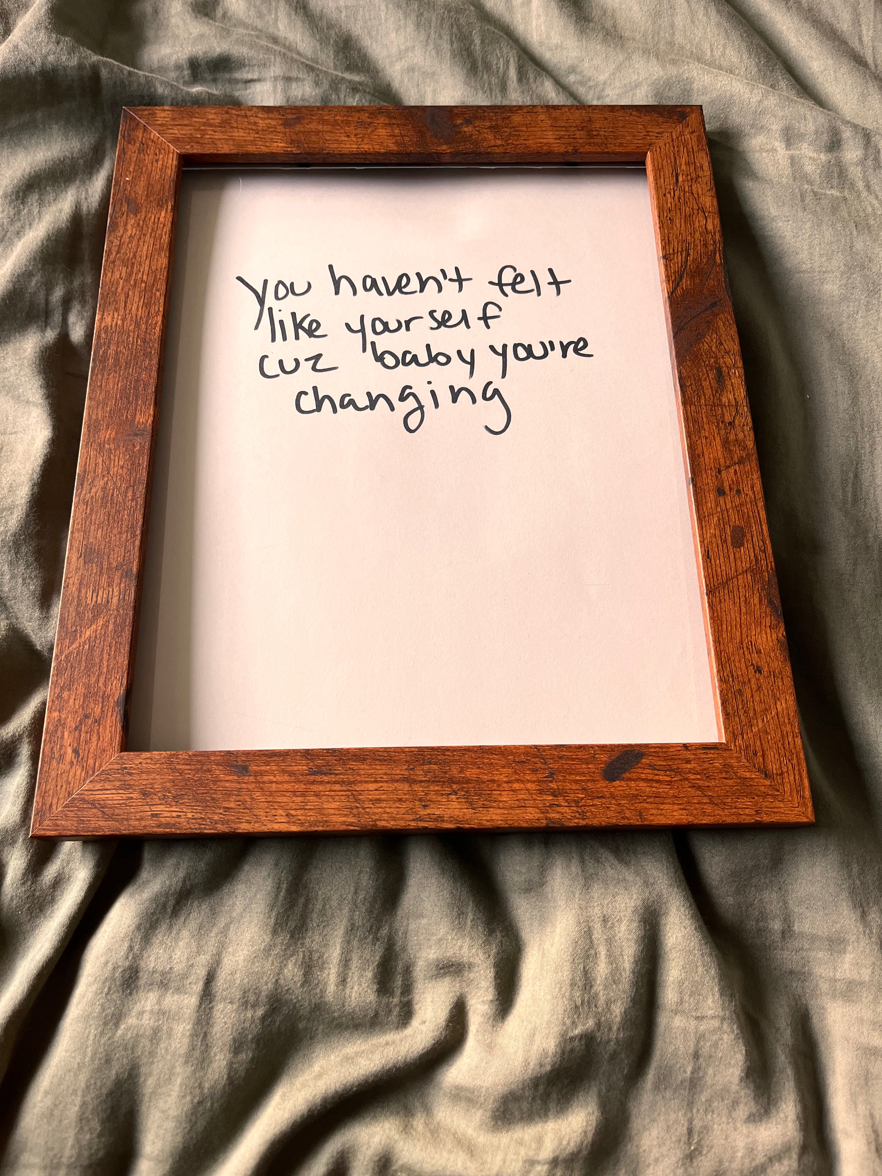 Hand Written Lyric Sheets by Desirée Dawson