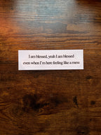 I Am Blessed Chorus Mirror Sticker