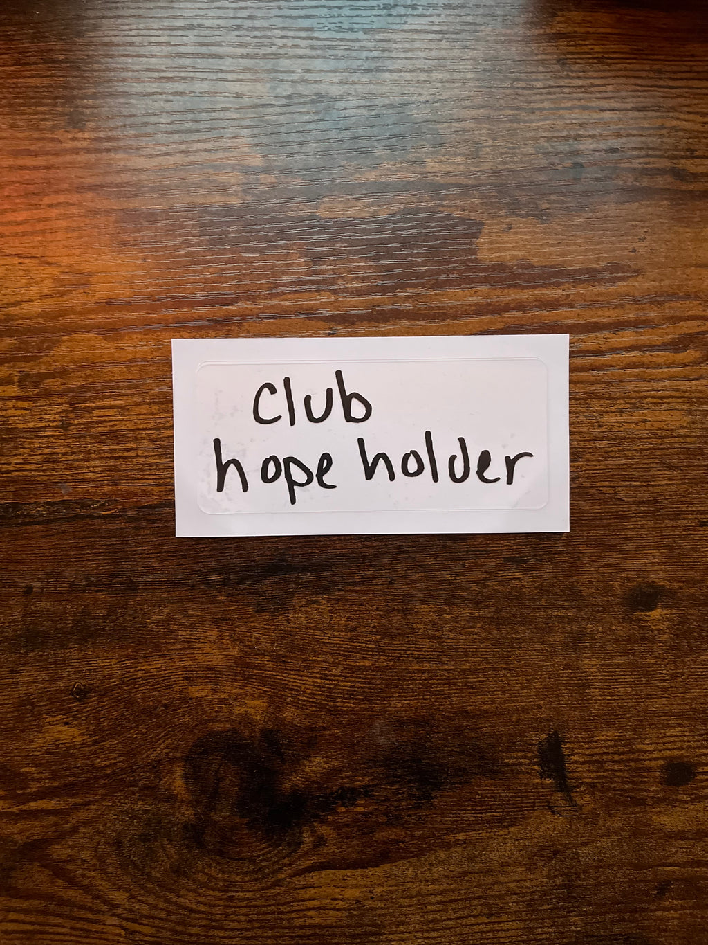 Club Hope Holder