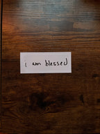 I Am Blessed Mirror Sticker