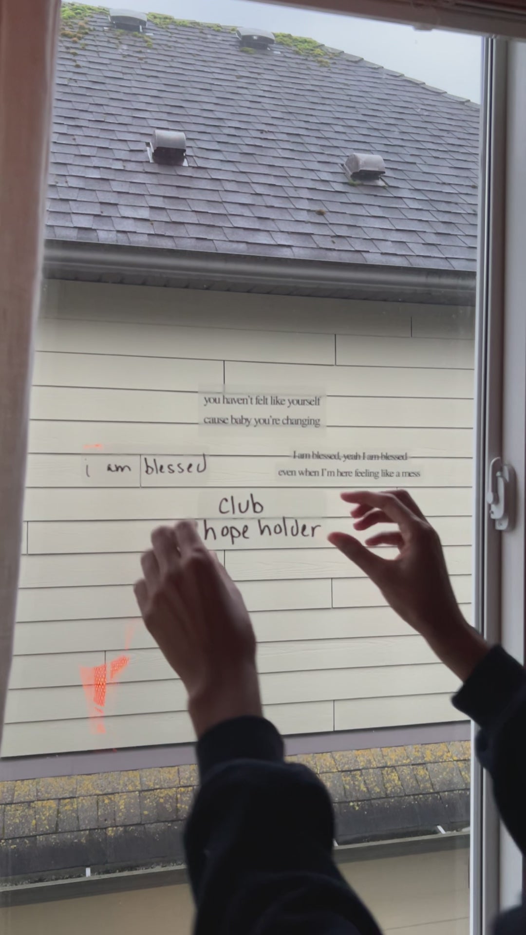 I Am Blessed Chorus Mirror Sticker